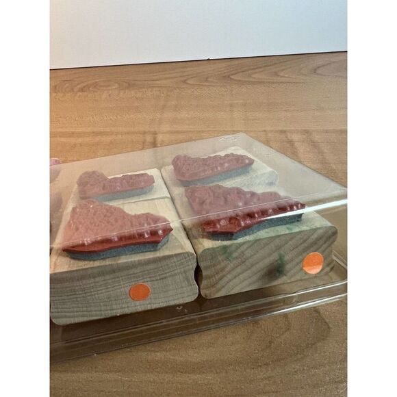 Collection of 4 Wood Rubber Stamps Stampin Up - Picture 5 of 5